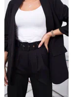 Elegantní souprava saka a kalhot černé barvy Elegantní souprava saka a kalhot černé barvy