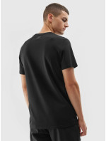 Pánské bavlněné tričko 4FAW23TTSHM0872-20S černé - 4F