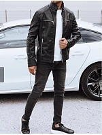 Pánská kožená bunda 11Z8151 černá - FashionStreet Pánská kožená bunda 11Z8151 černá - FashionStreet