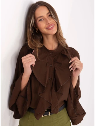 MI košile KS 32330.05P hnědá