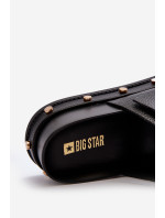 Dámské pantofle na platformě Big Star Černá