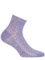 Dámské ponožky s lesklou přízí