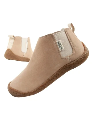 Keen dámské boty Mosey Chelsea leather boots light beige dámské