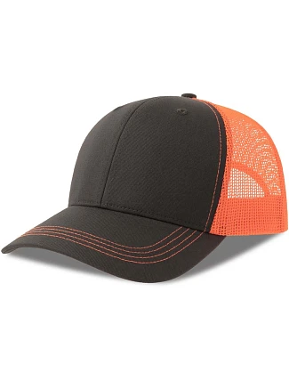 Atlantis Headwear Sonic-S 6 panelová Trucker kšiltovka 33.0259 dark grey/orange fluo Atlantis Headwear Sonic-S 6 panelová Trucker kšiltovka 33.0259 dark grey/orange fluo
