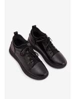 Pánské kožené polobotky Lee Cooper – černé