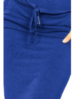 Modrofialové sportovní šaty s krátkými rukávy model 5083769
