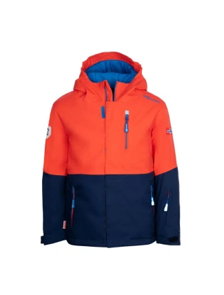 Trollkids Dětská zimní bunda Kids Hallingdal Jacket outdoor orange/green (226-705)