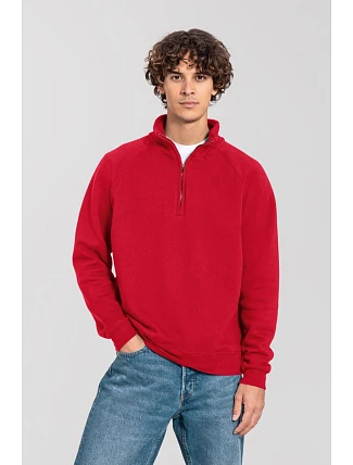 Fruit of the Loom Iconic Premium Zip Neck Sweat Těžká mikina s 1/4 zipem 16.2288 red Fruit of the Loom Iconic Premium Zip Neck Sweat Těžká mikina s 1/4 zipem 16.2288 red