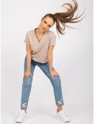 Tričko RV TS 7666.19 béžová Tričko RV TS 7666.19 béžová