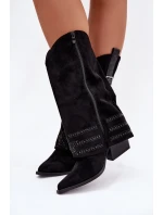 Kozačky na podpatku model 221907 Step in style Kozačky na podpatku model 221907 Step in style