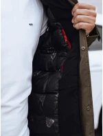 Pánská zimní bunda s odepínací kapucí světle hnědá FashionStreet TX4906 Pánská zimní bunda s odepínací kapucí světle hnědá FashionStreet TX4906