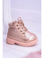 Dětské boty traper Zlate růžove Dexter Dětské boty traper Zlate růžove Dexter