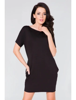 Dámské denní šaty T130/7 černé - Tessita Dámské denní šaty T130/7 černé - Tessita