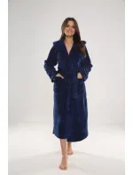Dlouhý dámský župan s kapucí 807 LUNA II Dlouhý dámský župan s kapucí 807 LUNA II