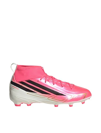 Dětské kopačky adidas F50 Hyperfast League Mid FG pink KK1315