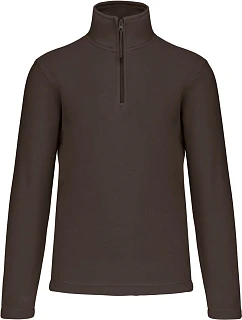 Kariban K 912 Mikrofleecová mikina s 1/4 zipem "Enzo" 20.K912 chocolate