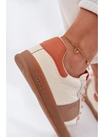 Kožené semišové dámské tenisky Big Star TT274725 béžové