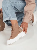 Dámské ponožkové boty FRELLA beige FashionStreet ZY0473