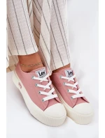 Dámské trampky na platformě LEE ISLA C WOMEN LOW – růžové