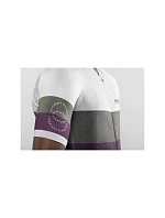 Cyklistické tričko NORTHWAVE Blade Air Jersey Short Sleeve světle šedé/fialové Cyklistické tričko NORTHWAVE Blade Air Jersey Short Sleeve světle šedé/fialové