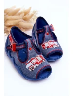 Dětské Sandály Papcie Befado Hasičský Vůz 217P118 Modré Dětské Sandály Papcie Befado Hasičský Vůz 217P118 Modré