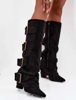 Kozačky na podpatku  model 217203 Step in style