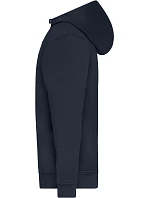 Daiber JN 839 Prac. mikina z bio bavlny, kapuce, "1/4" zip 02.0839 navy