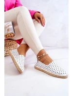Dámské espadrilky s puntíky Big Star JJ274870 Bílá Dámské espadrilky s puntíky Big Star JJ274870 Bílá