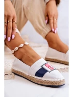 Dámské slip-on espadrilky Big Star JJ274964 bílá a tmavě modrá