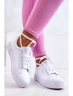 Tenisky na platformě Lee Cooper LCW-22-31-0884L Bílý