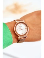 Dámské hodinky Giorgio & Dario se magnetickým náramkem růžové Zlato