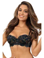 Dámská podprsenka V-10381 Černá mix - Axami Dámská podprsenka V-10381 Černá mix - Axami