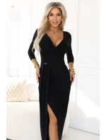 Dámské šaty 404-13 Černá - NUMOCO Dámské šaty 404-13 Černá - NUMOCO