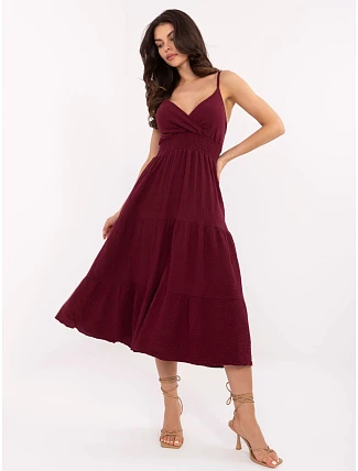 Šaty MI SK 62200.76 bordó Šaty MI SK 62200.76 bordó