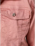 Dámská růžová džínová bunda TY5597 růžová - FashionStreet