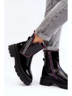 Kožené dámské botky Maciejka 06236-15 Černé