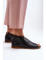 Dámské kožené sandály Laura Messi 2443 černé