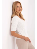 Svetr s krátkým rukávem model 217330 Factory Price Svetr s krátkým rukávem model 217330 Factory Price