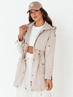 Dámská přechodná bunda parka BRENS ecru FashionStreet TY4229