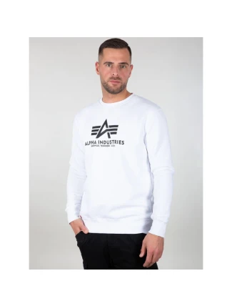 Pánská mikina Alpha Industries Basic Sweater black s potiskem loga (178302-09)