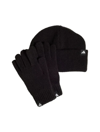 Dětská sada adidas čepice + rukavice černá JP2783