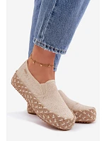 Dámské espadrilles na platformě s pletením Lee Cooper LCW-26-31-4332 béžové