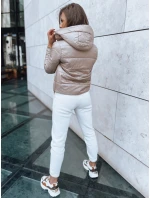 Dámská krátká prošívaná bunda SPORT HEVEN camel FashionStreet TY3711