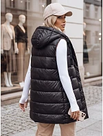 Dámská dlouhá prošívaná zimní vesta NOMADNECTAR černá FashionStreet TY3843