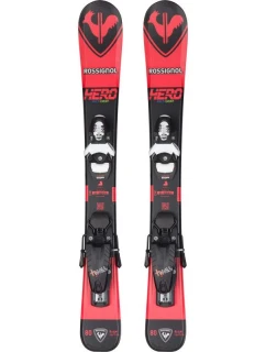 Dětské lyže ROSSIGNOL HERO Pro Team + vázání LOOK 4 Gw Black Bulk