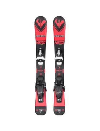Dětské lyže ROSSIGNOL HERO Pro Team + vázání LOOK 4 Gw Black Bulk