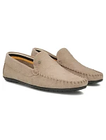 Pánské kožené mokasíny polobotky béžovéFilippo MP923