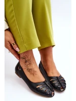 Pohodlné kožené dámské baleríny Černe Luka Pohodlné kožené dámské baleríny Černe Luka