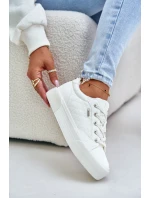 Dámské Tenisky Na Platformě Zateplené Big Star OO274A464 Bílé
