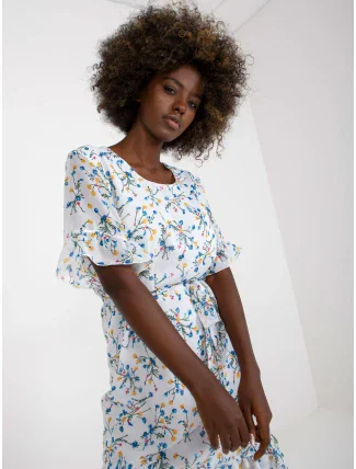 Šaty LK SK 507214 1.21 bílá a modrá Šaty LK SK 507214 1.21 bílá a modrá